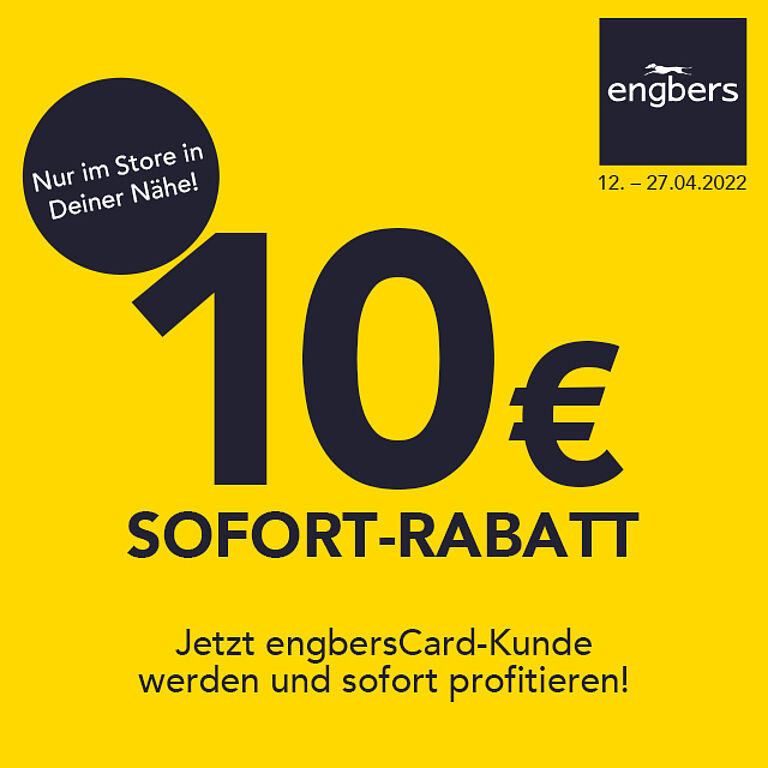 10€ Sofortrabatt bei Engbers für Card Neukunden