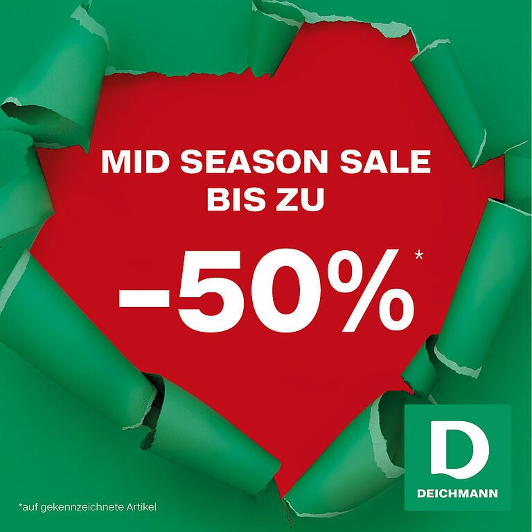 Mid-Season Sale bei Deichmann: bis zum 50% Rabatt