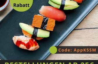 SushiDeluxe: 5€ Rabatt ab 25€ Mindestbestellwert