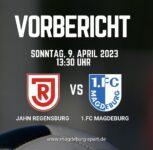 Jahn Regensburg gegen 1.FC Magdeburg 9. April 2023