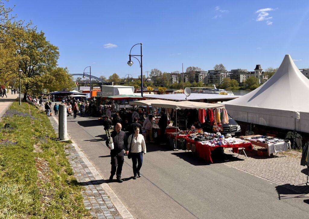 Fischmarkt Magdeburg auf dem Petriförder