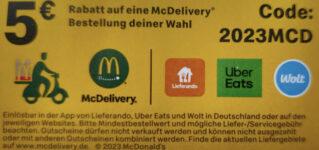 McDonalds Lieferando Gutschein Uber Eats
