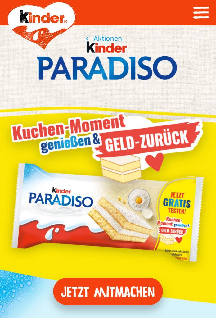 Kinder Paradiso gratis testen